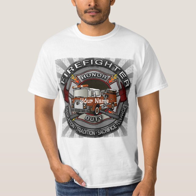 Camiseta de Honra do Bombeiro (Frente)
