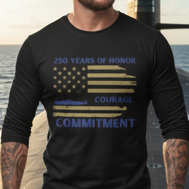 Camiseta de Honra do Submarino do 250º Aniversário (Criador carregado)
