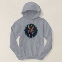 ✨ 🐅 de Hoodie Psicodélica feroz