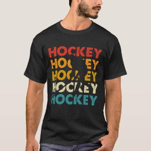 Camiseta de Hóquei no Gelo. Estilo Retrô Para Joga
