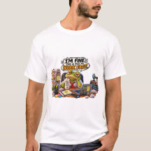 Camiseta de Humor de Escritório com um Sapo Engraç