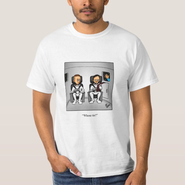 Camiseta de Humor de Exploração Espacial Engraçada (Frente)