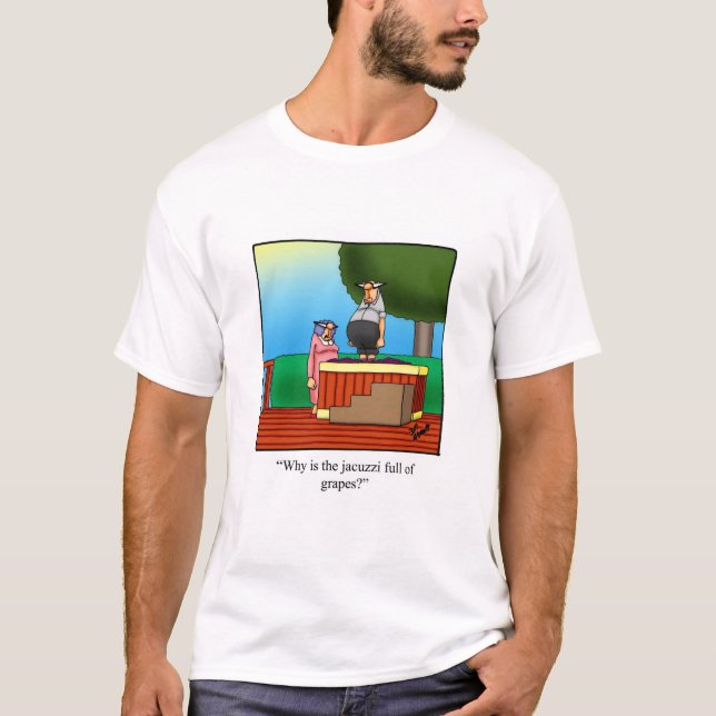 Camiseta De Humor De Vinho Feita Para Ele (Frente)