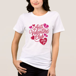 Camiseta de Humor do Clube Anti-Valentines