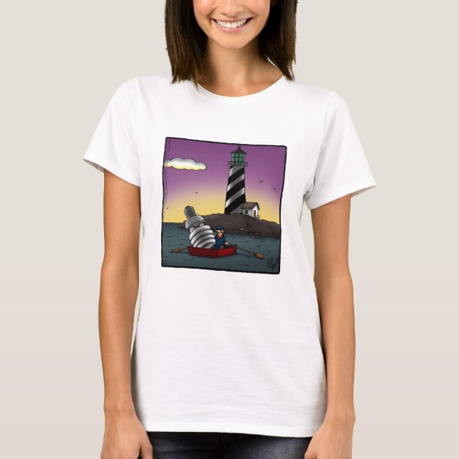 Camiseta de Humor Engraçado com Farol (Frente)