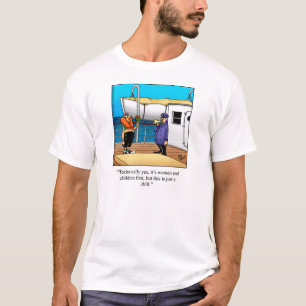 Camiseta de Humor Engraçado do Barco