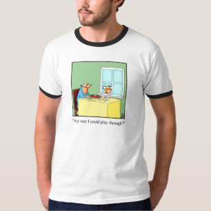 Camiseta de Humor Engraçado Golf "Toque Através"