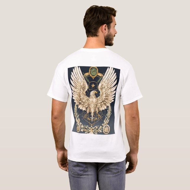 Camiseta de Ícone de Éguia Cristal (Parte Traseira Completa)
