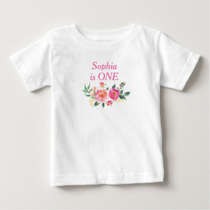Camiseta de idade para crianças com monograma