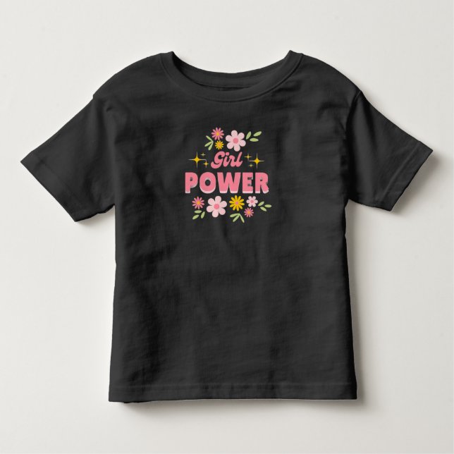 Camiseta de ideias de presentes florais de poder d (Frente)