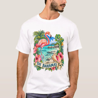 Camiseta de Ilhas de Aquarela das Bahamas