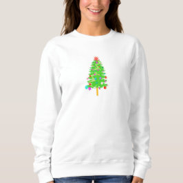 Camiseta de ilustração de árvore de Natal festiva
