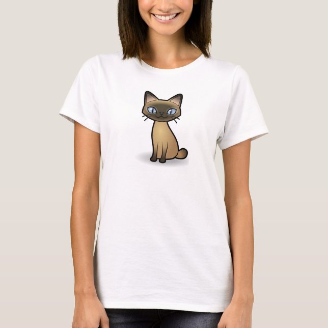 Camiseta de Ilustração de Cat (Frente)