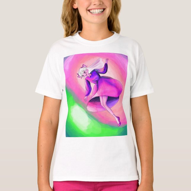 Camiseta de Ilustração de Princesa de Fantasia Son (Frente)