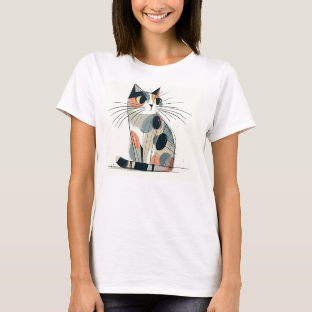 Camiseta de Imagem de Cat (Frente)
