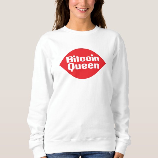 Camiseta de imagem paródia da Rainha Bitcoin (Frente)