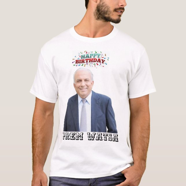 Camiseta de impressão de aniversário feliz Prem Wa (Frente)