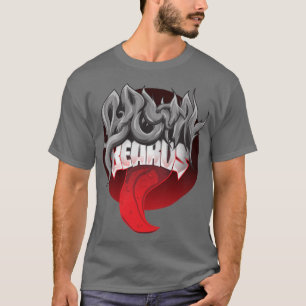 Camiseta de Impressão de Arte de Letreiro Elegante