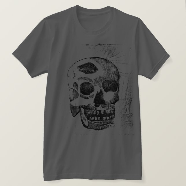 Camiseta de impressão de bloco de madeira de cavei (Frente do Design)