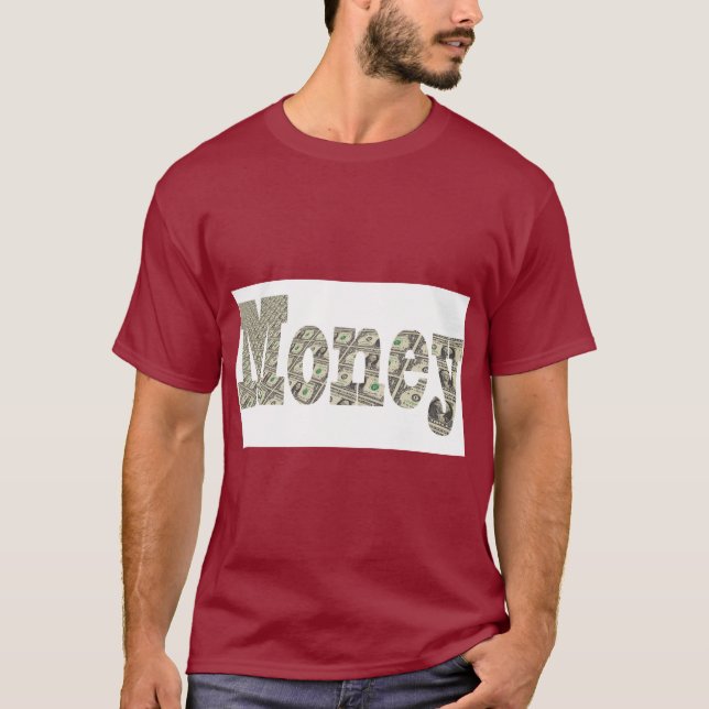 Camiseta de Impressão de Dinheiro em Negrito para  (Frente)