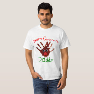 Camiseta de impressão de Natal para criança Rudolp