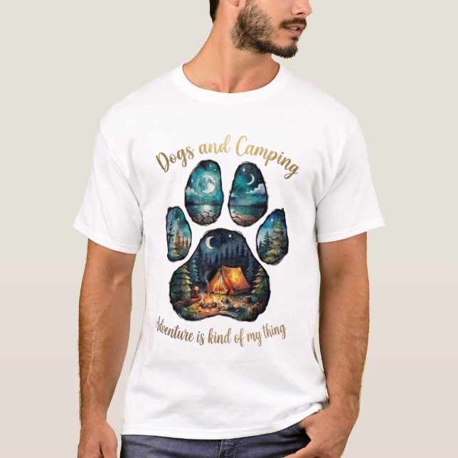 Camiseta de impressão de pata de cachorro para ama (Frente)