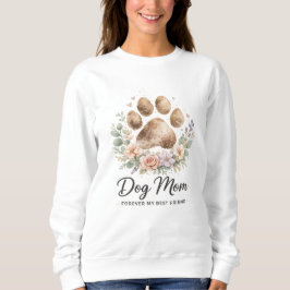 Camiseta de impressão de pata de mãe de cachorro e