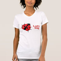 Camiseta de Impressão em Animais de Ladybug