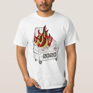 Camiseta de Incêndio de Dumpster, lata de lixo, f