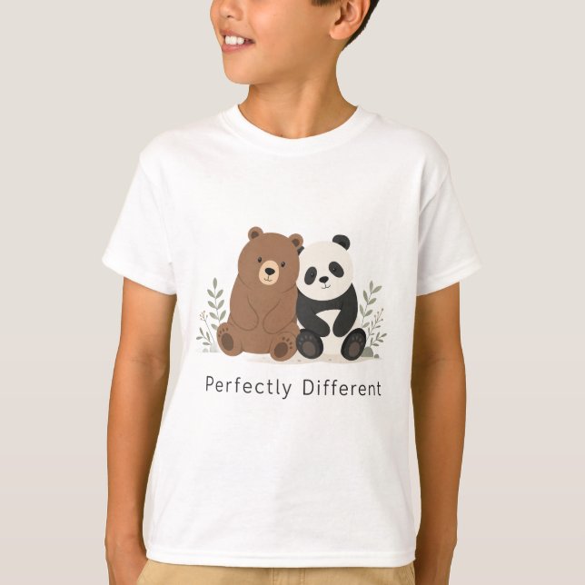 Camiseta de Inclusão da Neurodiversidade do Urso & (Frente)