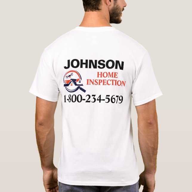 Camiseta de Inspeção Profissional de Casa (Verso)
