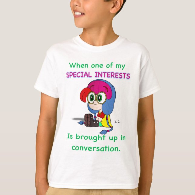 Camiseta de interesses especiais (crianças)  (Frente)