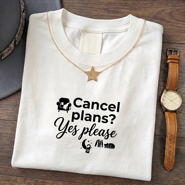 Camiseta de Introvertido - Citação de Cancelamento (Criador carregado)