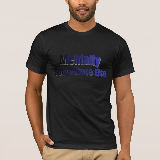 Camiseta de Introvertido Engraçado Mentalmente em  (Frente)