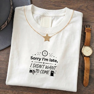 Camiseta de Introvertido: Não Vim Quero Desculpe T