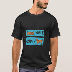 Camiseta de Ioga de Cachorro Poodle Marrom Inalar