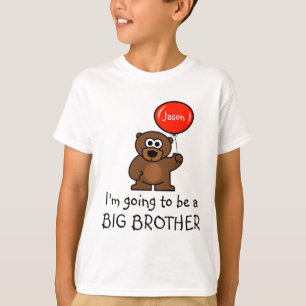 Camiseta de irmão mais velho para irmão   Urso de 