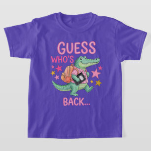 Camiseta de Jacaré de Volta à Escola