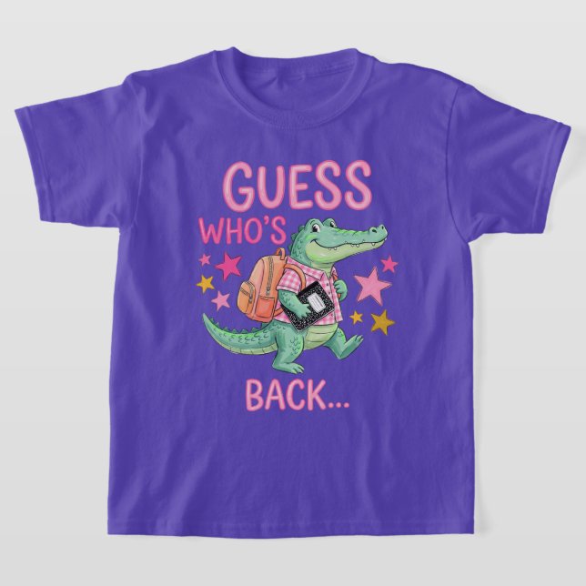 Camiseta de Jacaré de Volta à Escola (Postura )