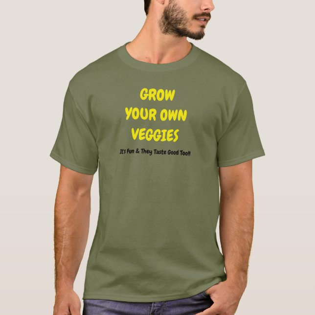 Camiseta de jardinagem masculina (Frente)