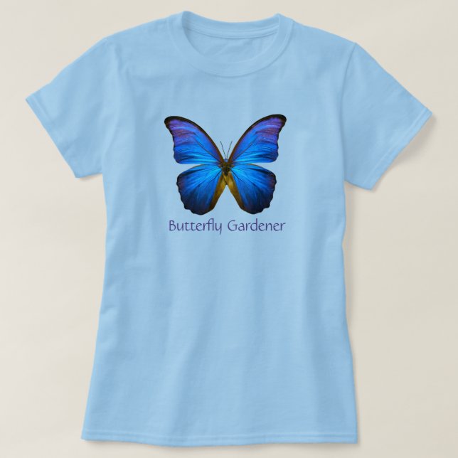 Camiseta de Jardineiro de Borboletas (Frente do Design)