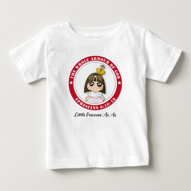Camiseta de Jersey Fina Little Princess Ai Ai Baby (Frente)
