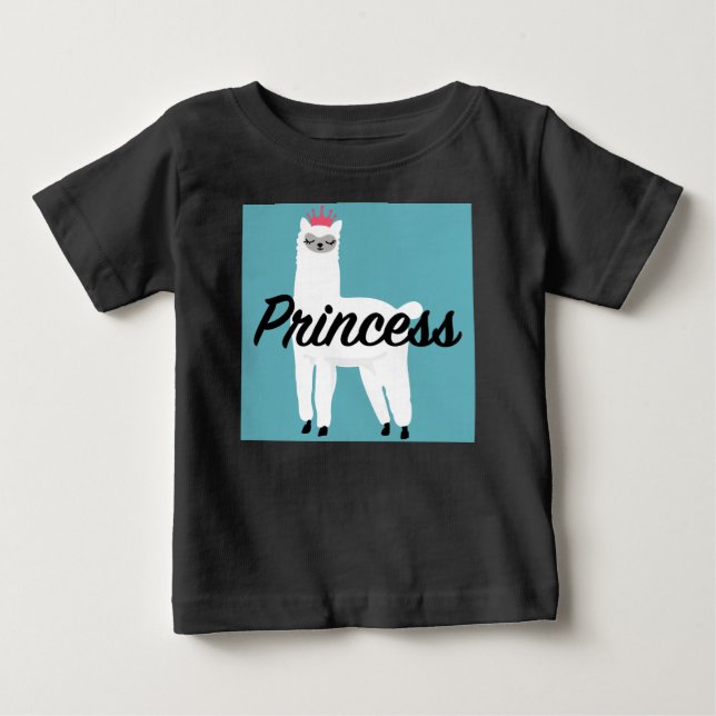 Camiseta de Jersey Fina para Bebê - Design Princes (Frente)