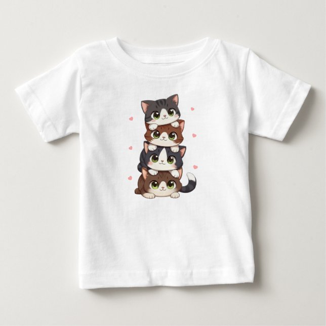 Camiseta de Jersey Fina para Bebê Fofinho (Frente)