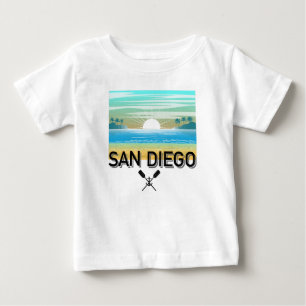 Camiseta de Jersey Fina para Bebê - San Diego Desi