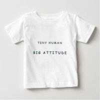 Camiseta de Jersey Fina para Bebê Tiny Human Big A