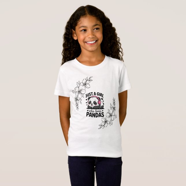 Camiseta de Jersey Fina para Meninas | Leve para C (Frente Completa)