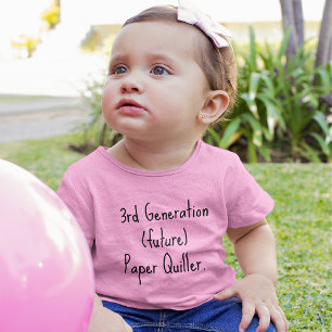 Camiseta de Jersey Fina Rosa da 3ª Geração (futuro