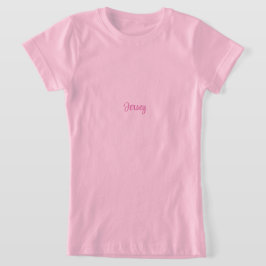 Camiseta de Jersey Fina Rosa para Meninas