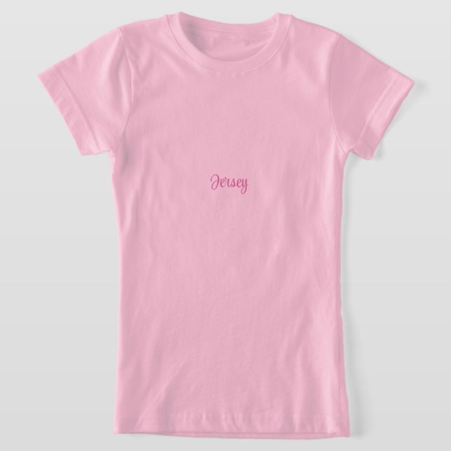 Camiseta de Jersey Fina Rosa para Meninas (Postura )